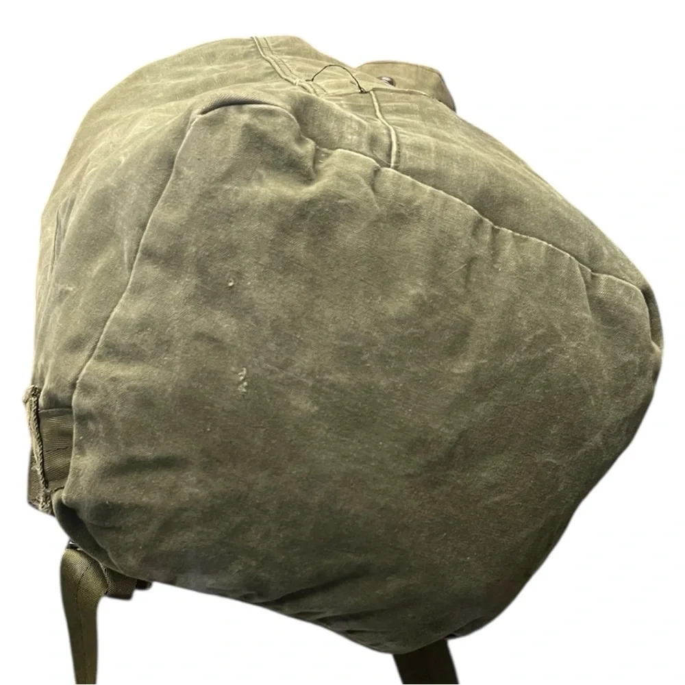 🎒 Vintage Military-Style Canvas Rucksack Backpack |‎ Olive Drab